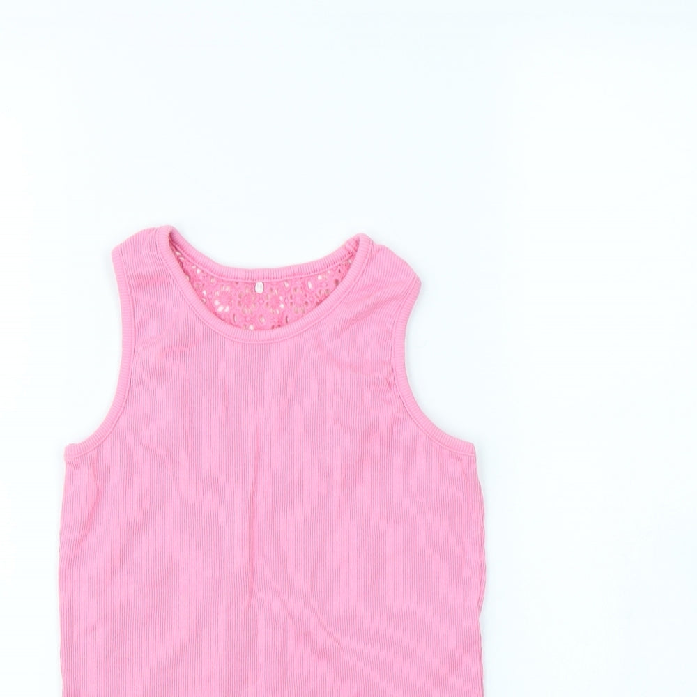 George Girls Pink   Basic Tank Size 9 Years