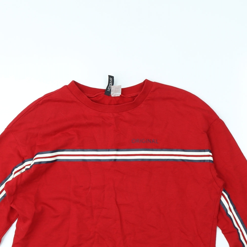 H&M Womens Red   Pullover Jumper Size XS