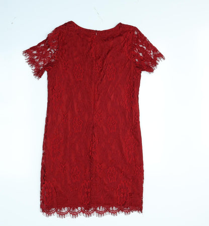 Preloved New Look Womens Red   Mini  Size 10 - Back