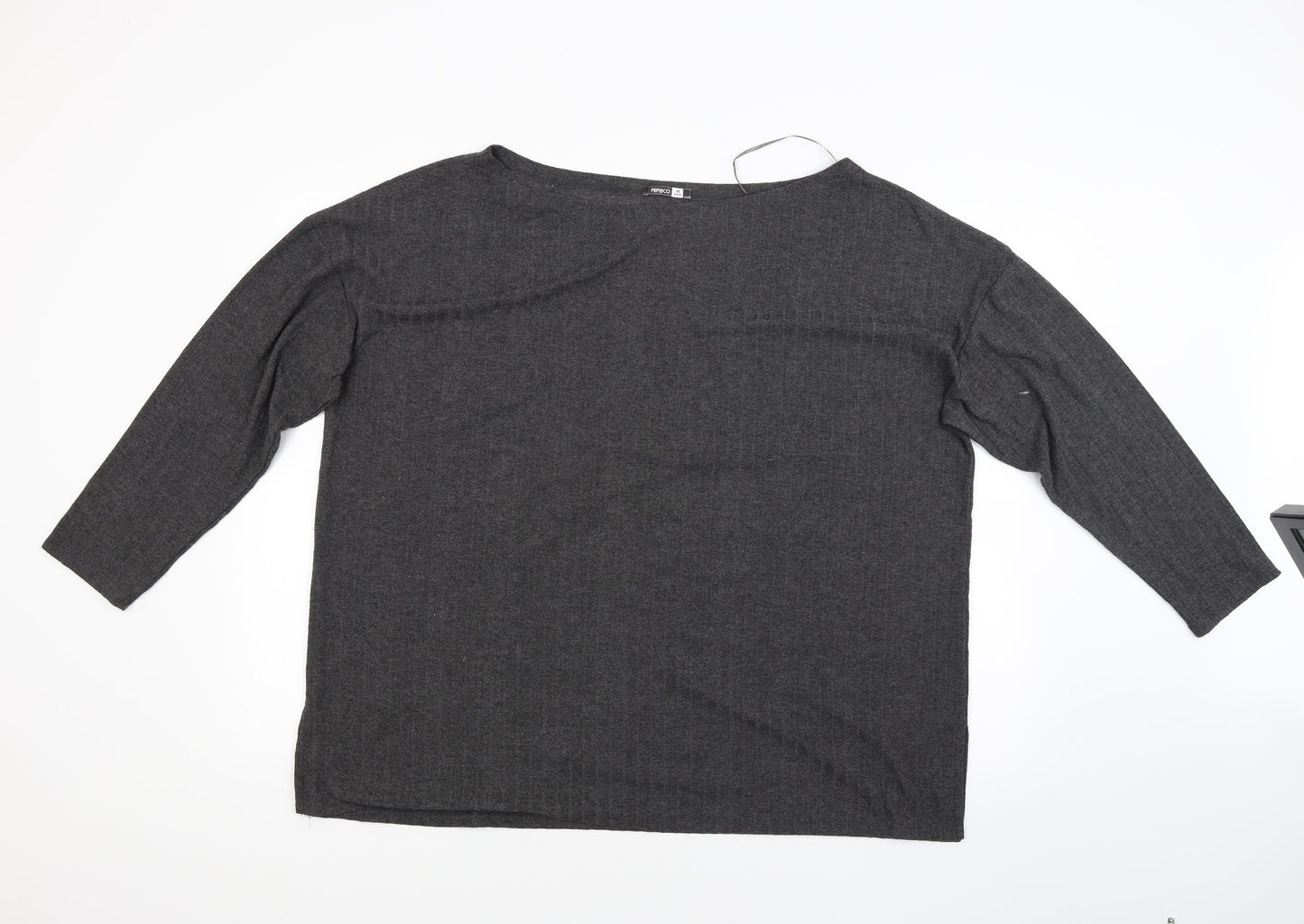 Pep & Co Womens Grey Striped  Pullover Jumper Size 18
