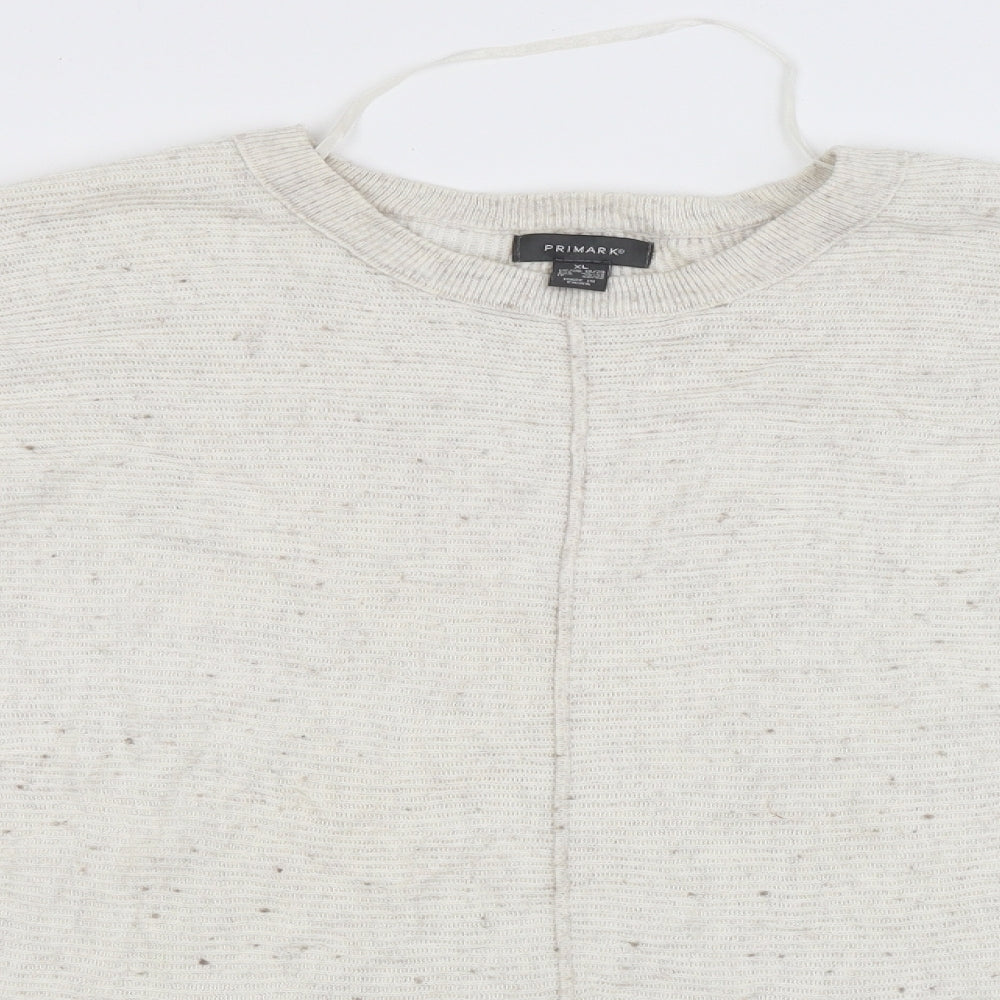 Primark Womens White   Pullover Jumper Size XL