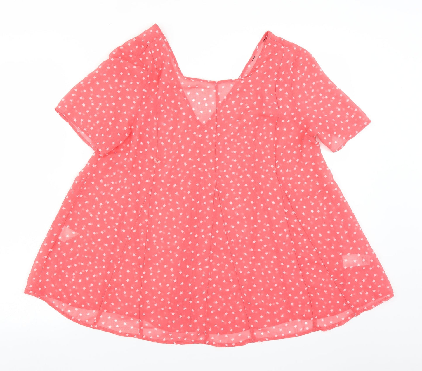 NEXT Womens Pink Polka Dot  Basic Blouse Size 10
