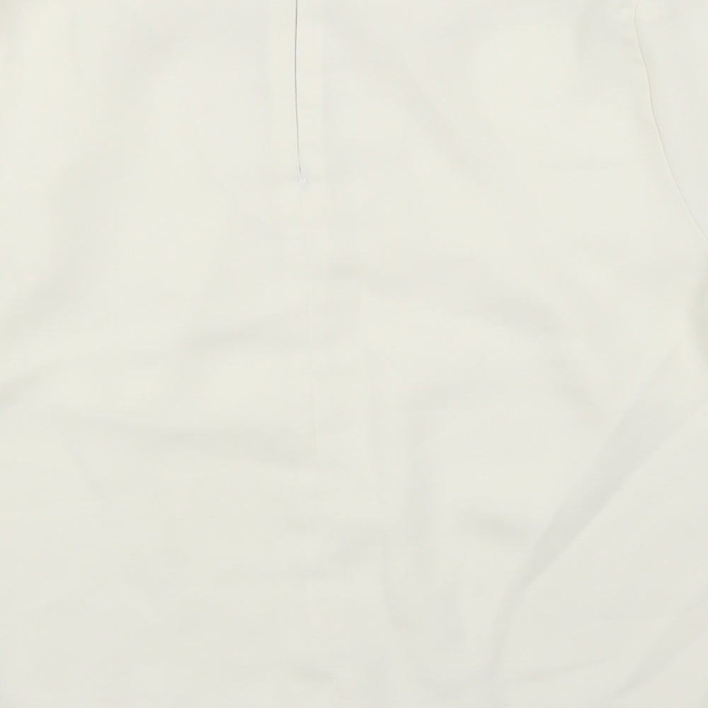 Topshop Womens White   Basic Blouse Size 10