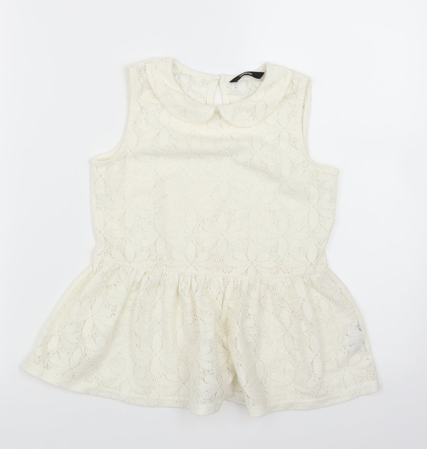 George Girls Ivory   Basic Blouse Size 8-9 Years