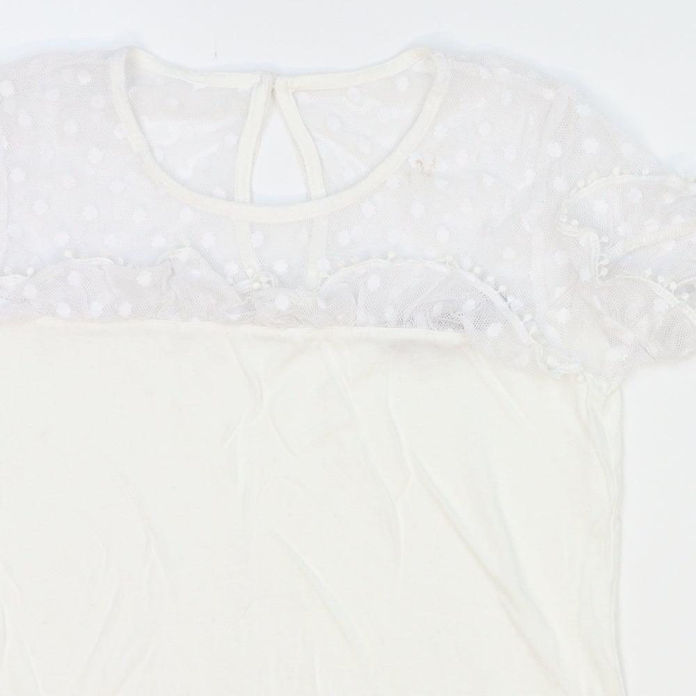 Dorothy Perkins Womens White   Basic Blouse Size 4