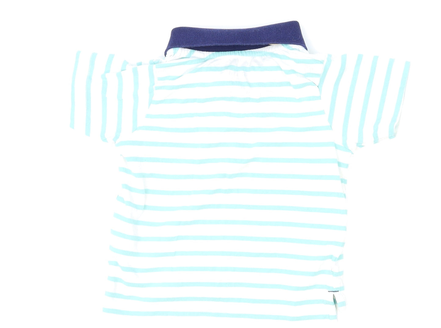 Lupilu Boys White Striped  Basic Polo Size 12-18 Months
