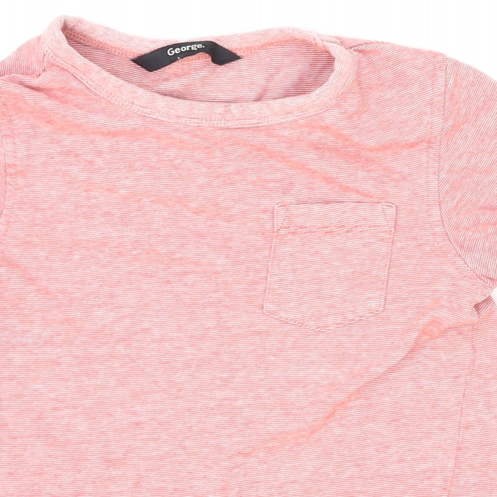 George Boys Red   Basic T-Shirt Size 18-24 Months