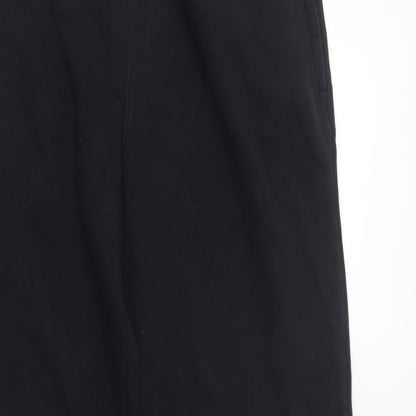 Close-up detail of Easy women’s black sweatpants, size M, 28-inch leg