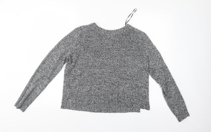 Preloved Divided Womens Grey   Henley Jumper Size M - Front