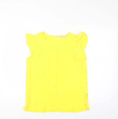 Preloved Calliope Womens Yellow   Basic Blouse Size S - Front