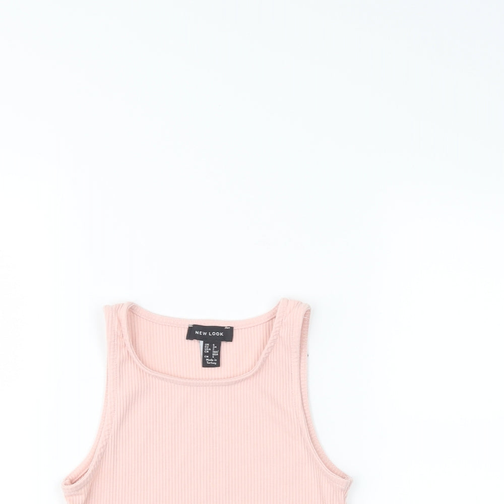 New Look Womens Pink   Basic Tank Size 6