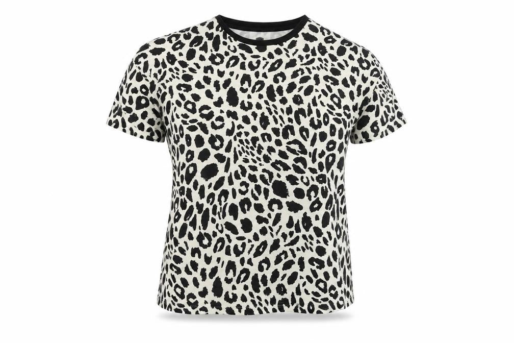 F&F Womens Multicoloured Animal Print  Basic T-Shirt Size 10