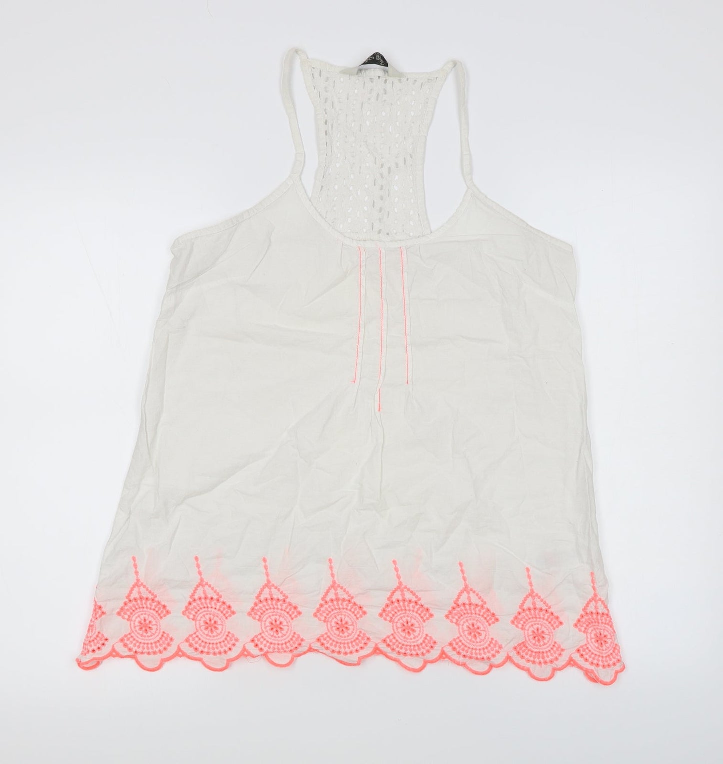 Primark Girls White   Basic Tank Size L