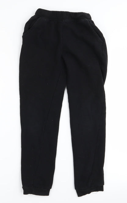 Preloved Primark Girls Black   Jogger Trousers Size 9 Years - Front