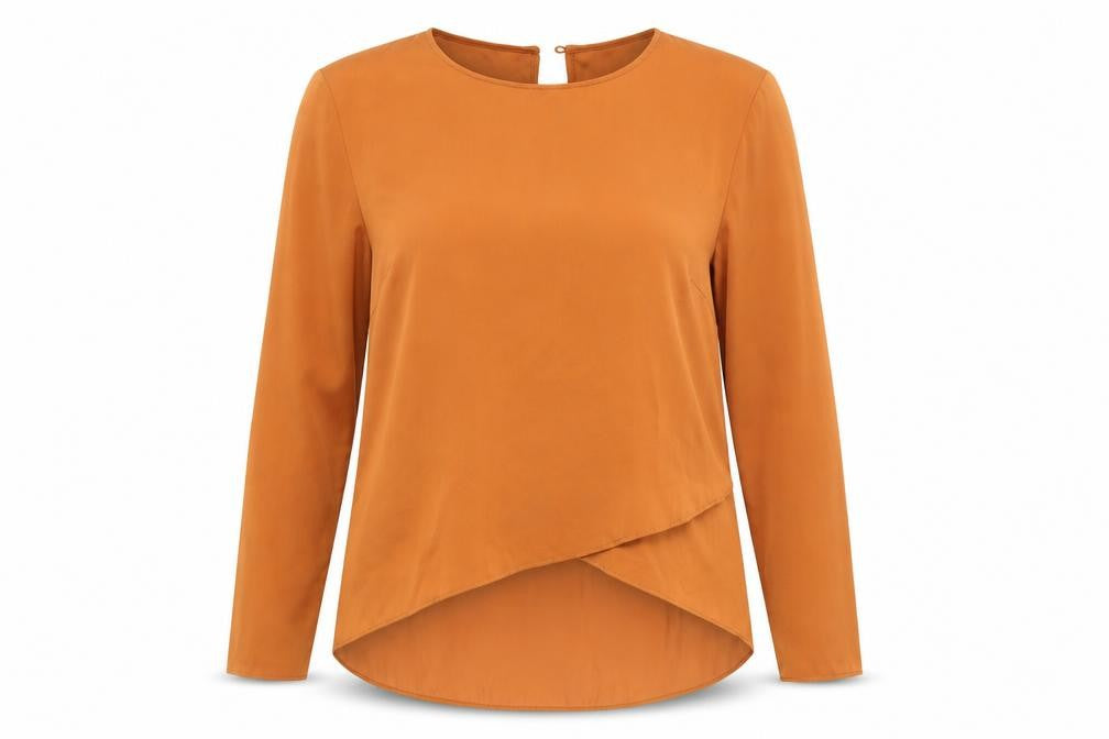 H&M Womens Brown   Basic Blouse Size 36