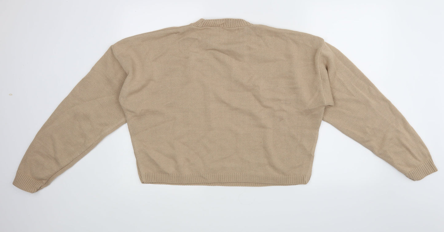In the Style Womens Beige   Pullover Jumper Size 8