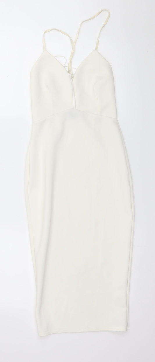 Edge Womens White   Pencil Dress  Size 6