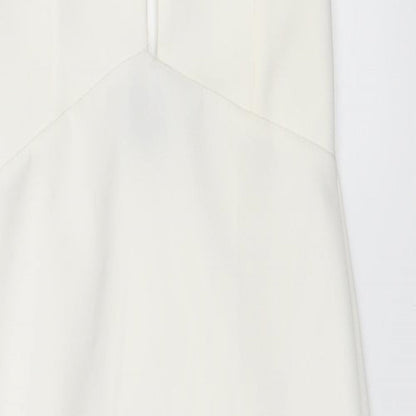Preloved Edge Womens White   Pencil Dress  Size 6 - Detail