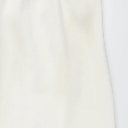 Preloved Edge Womens White   Pencil Dress  Size 6 - Label