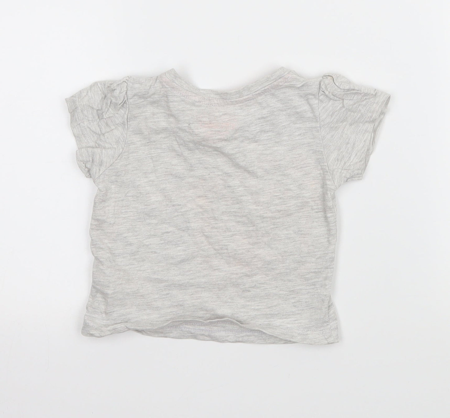 Primark Baby Grey   Basic T-Shirt Size 6-9 Months