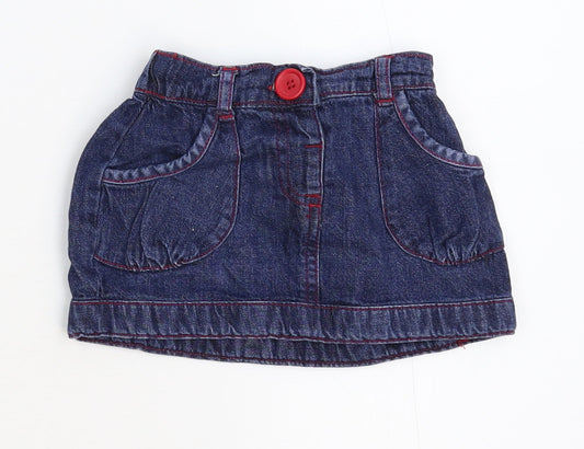 NEXT Girls Blue  Denim Tutu Skirt Size 6-9 Months
