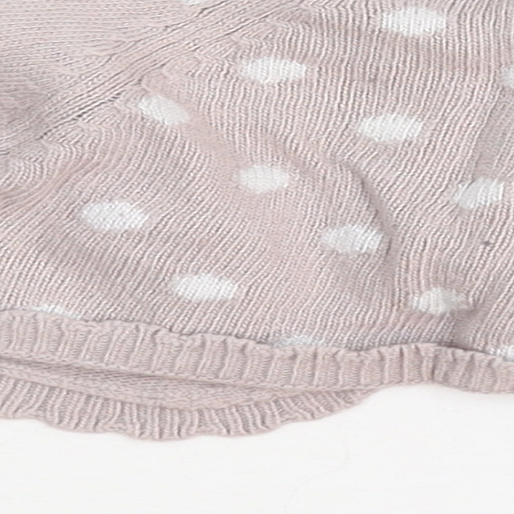 Monsoon Girls Pink Polka Dot  Cardigan Jumper Size 6-9 Months