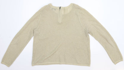 Preloved NEXT Womens Beige   Pullover Jumper Size 16 - Back