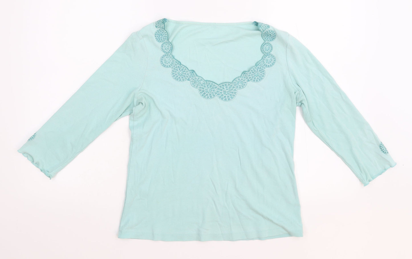Preworn Womens Blue   Basic Blouse Size 12