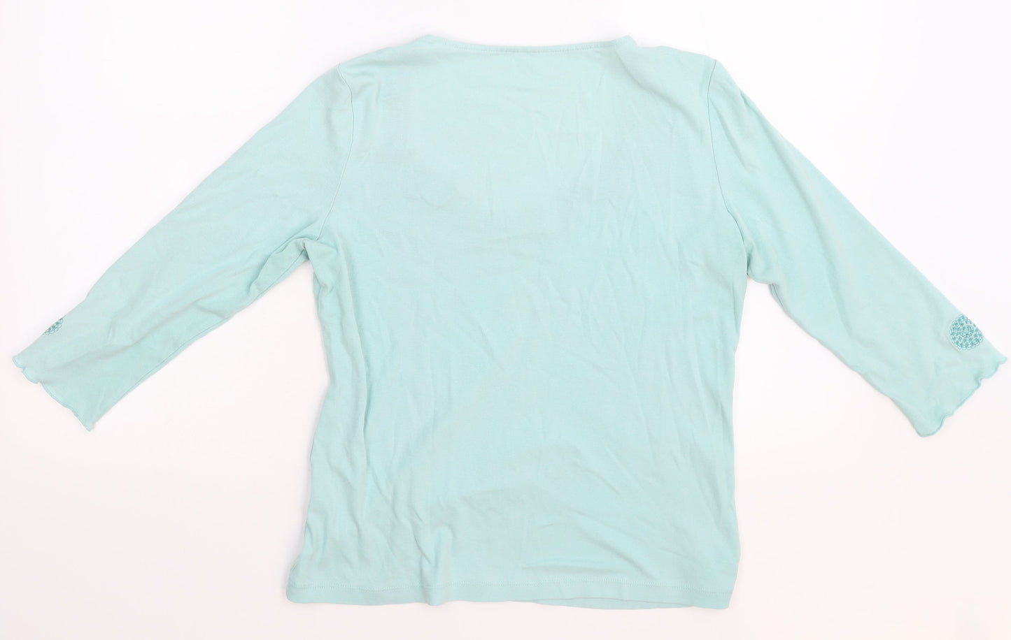 Preworn Womens Blue   Basic Blouse Size 12