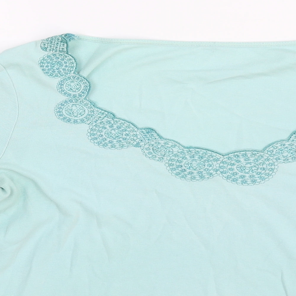 Preworn Womens Blue   Basic Blouse Size 12