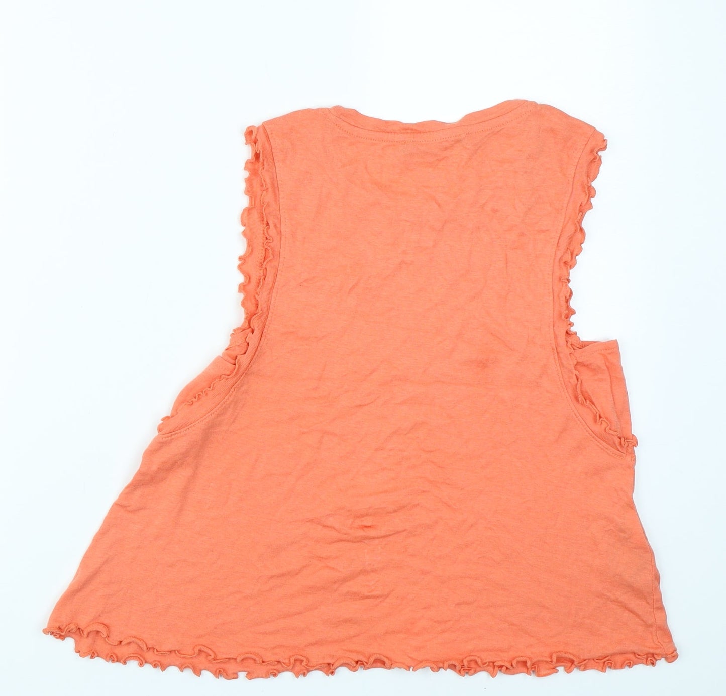 Mango Womens Orange   Basic Tank Size M