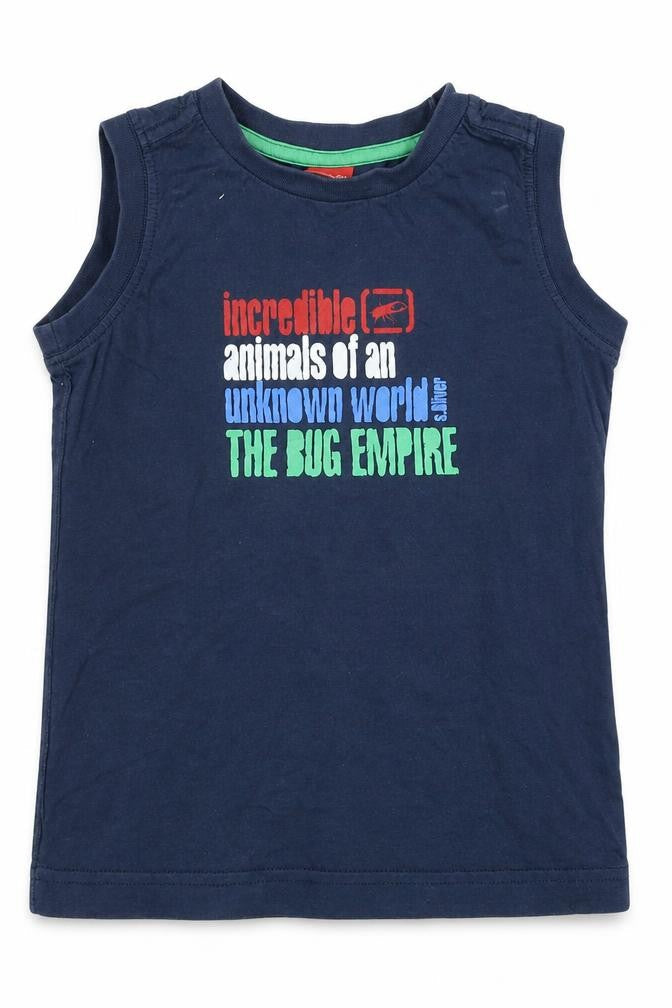 S. Oliver Boys Blue   Basic Tank Size 4-5 Years
