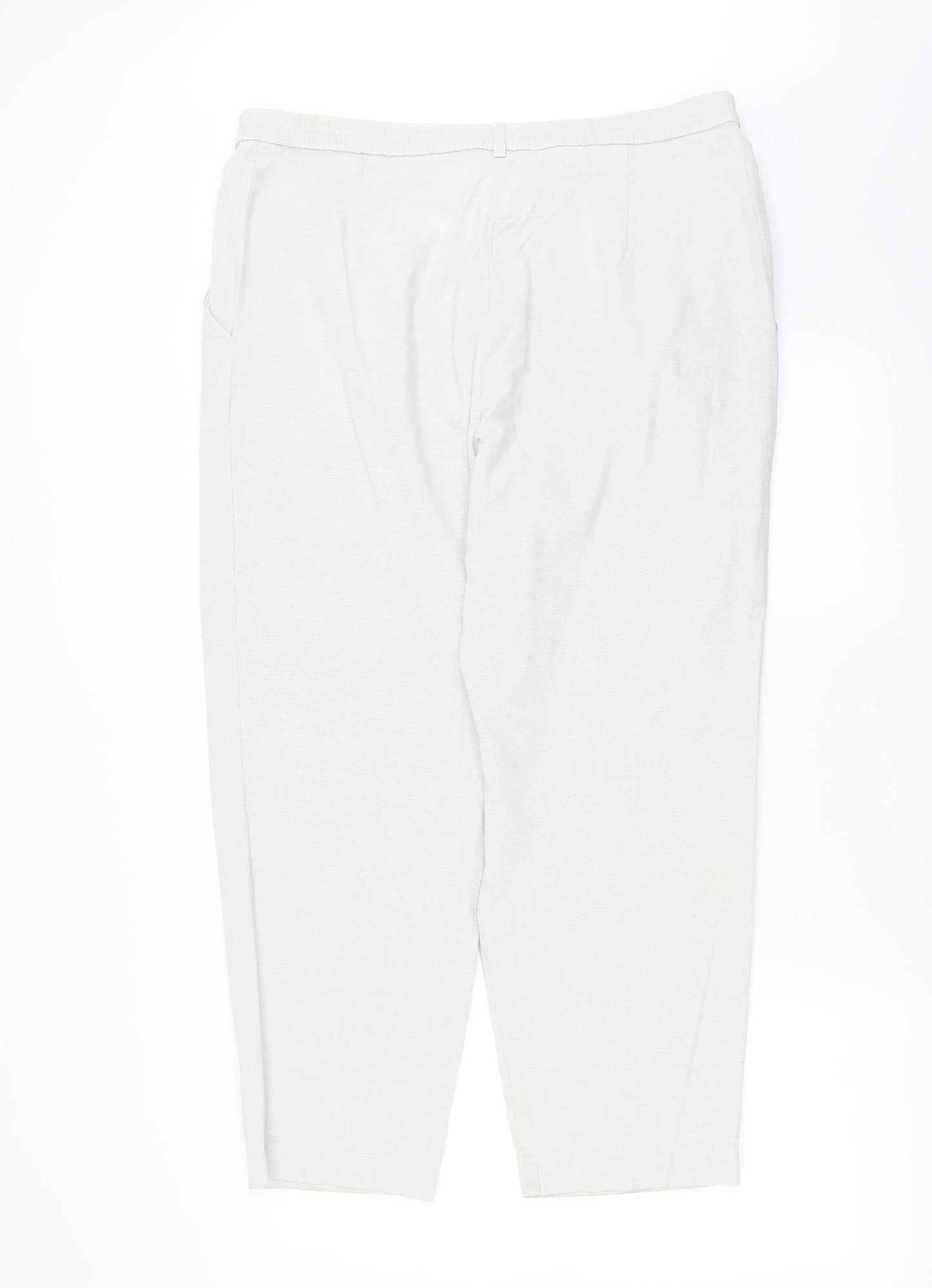 Marks and Spencer Womens Grey   Trousers  Size 18 L26 in