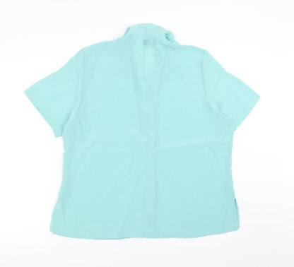 Preloved Design essentials Womens Green   Basic Blouse Size 18 - Back