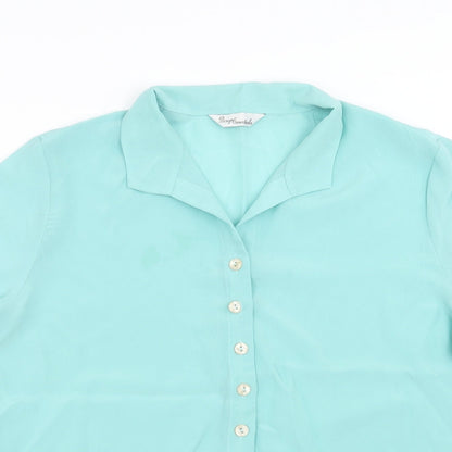 Preloved Design essentials Womens Green   Basic Blouse Size 18 - Detail