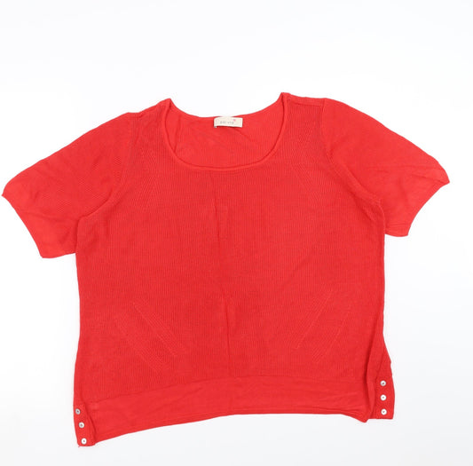 Marks and Spencer Womens Red   Pullover Jumper Size 20