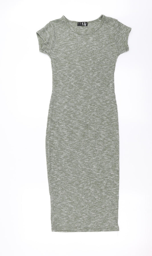 Icon Womens Green   T-Shirt Dress  Size S