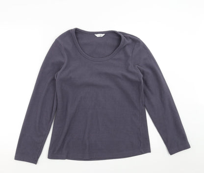 Marks & Spencer Womens Purple  Fleece Pullover Jumper Size 12