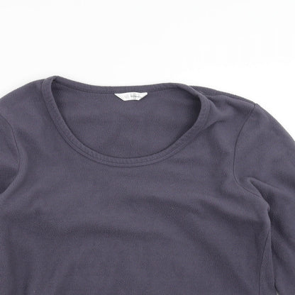 Marks & Spencer Womens Purple  Fleece Pullover Jumper Size 12