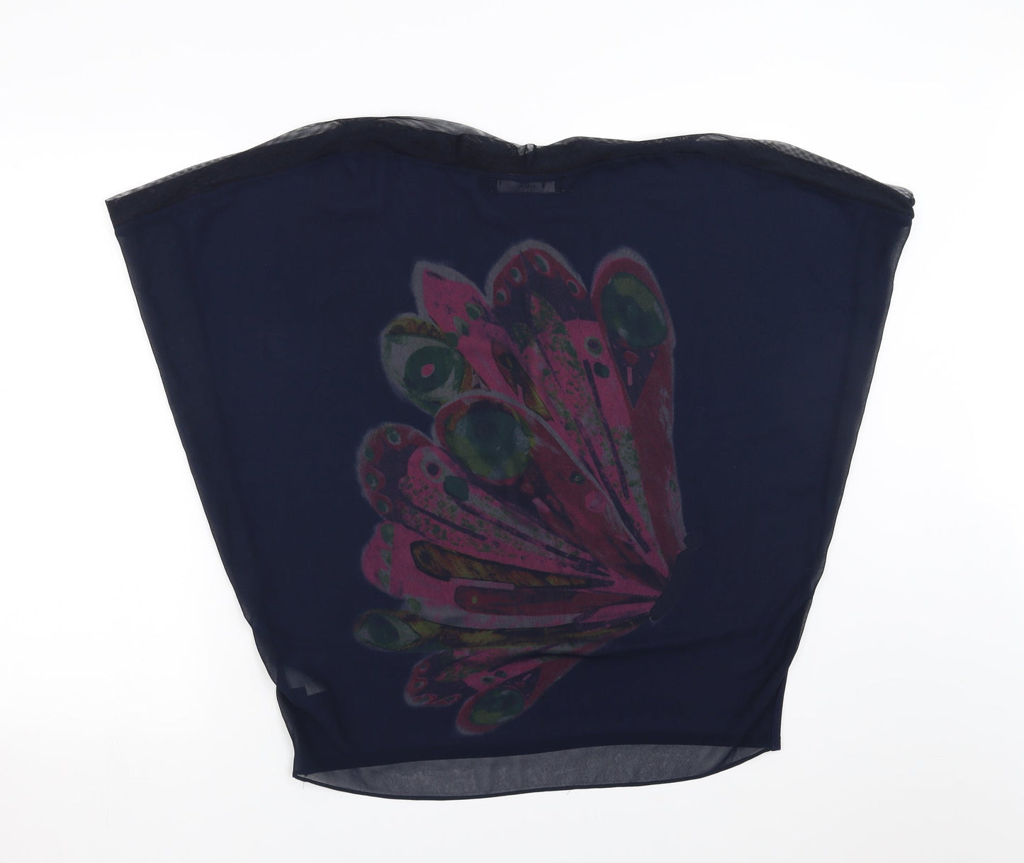 Mina uk Womens Blue   Basic Blouse Size 8  - butterfly