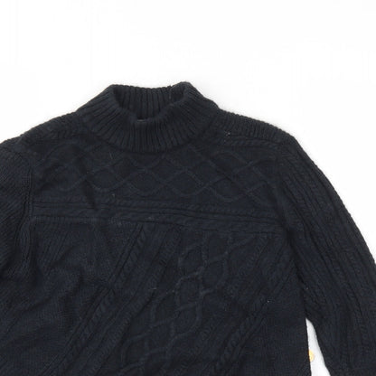 Preloved M&S Womens Black   Pullover Jumper Size 10 - Detail