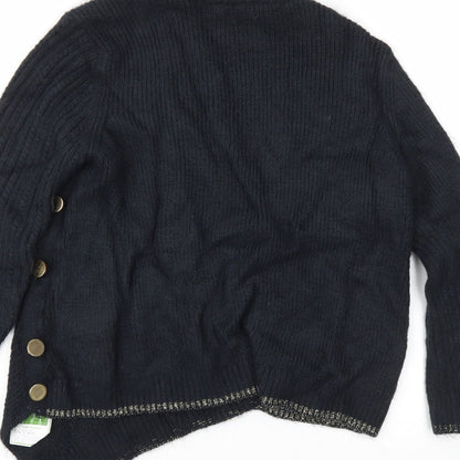 Preloved M&S Womens Black   Pullover Jumper Size 10 - Label