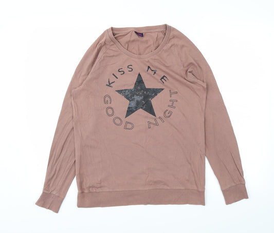 Buffalo Womens Brown   Basic T-Shirt Size S