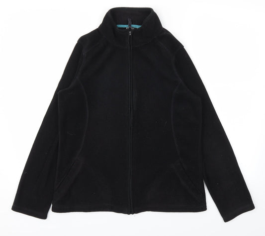 F&F Womens Black   Full Zip Jumper Size 12