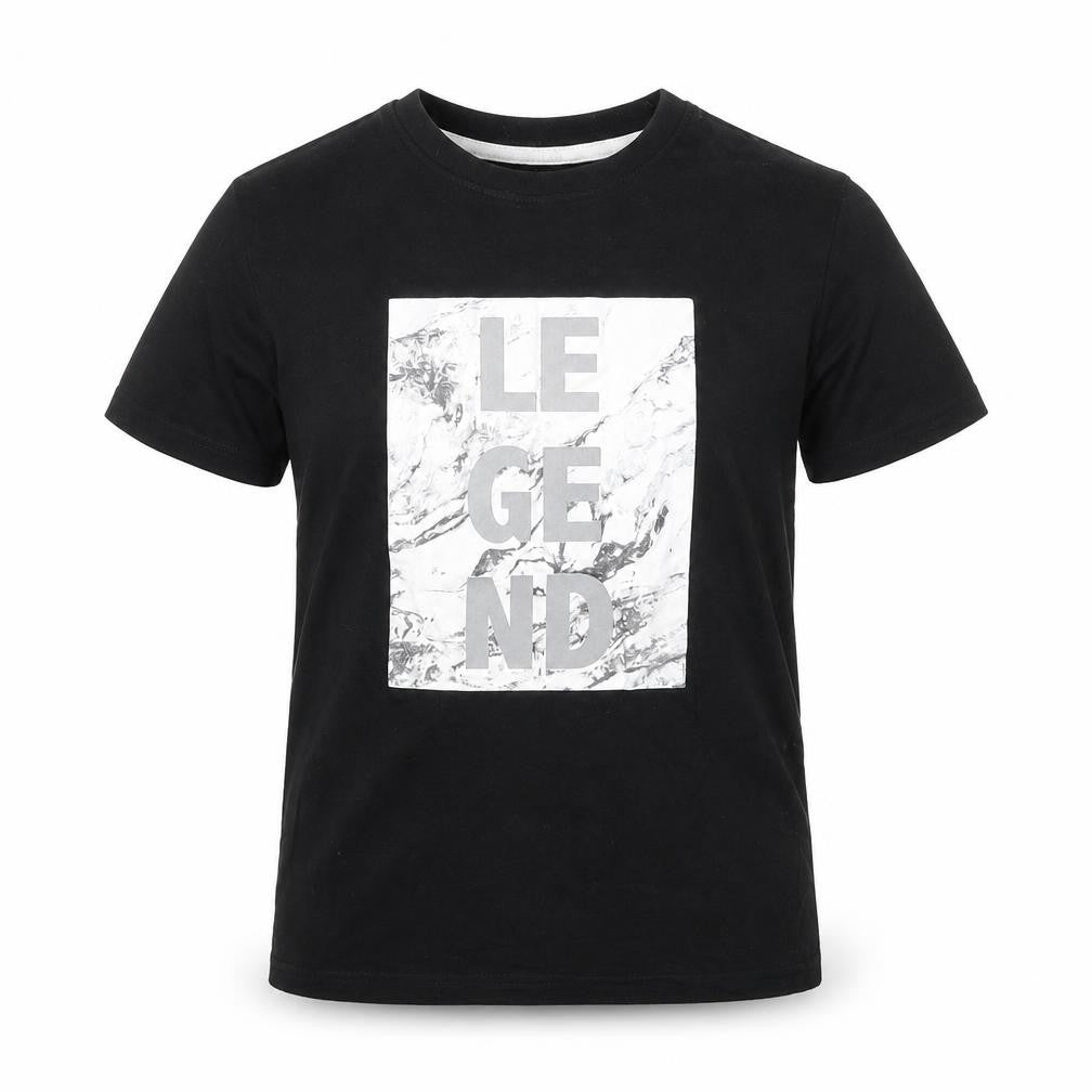 UTLAWS Boys Black Animal Print  Basic T-Shirt Size 7-8 Years