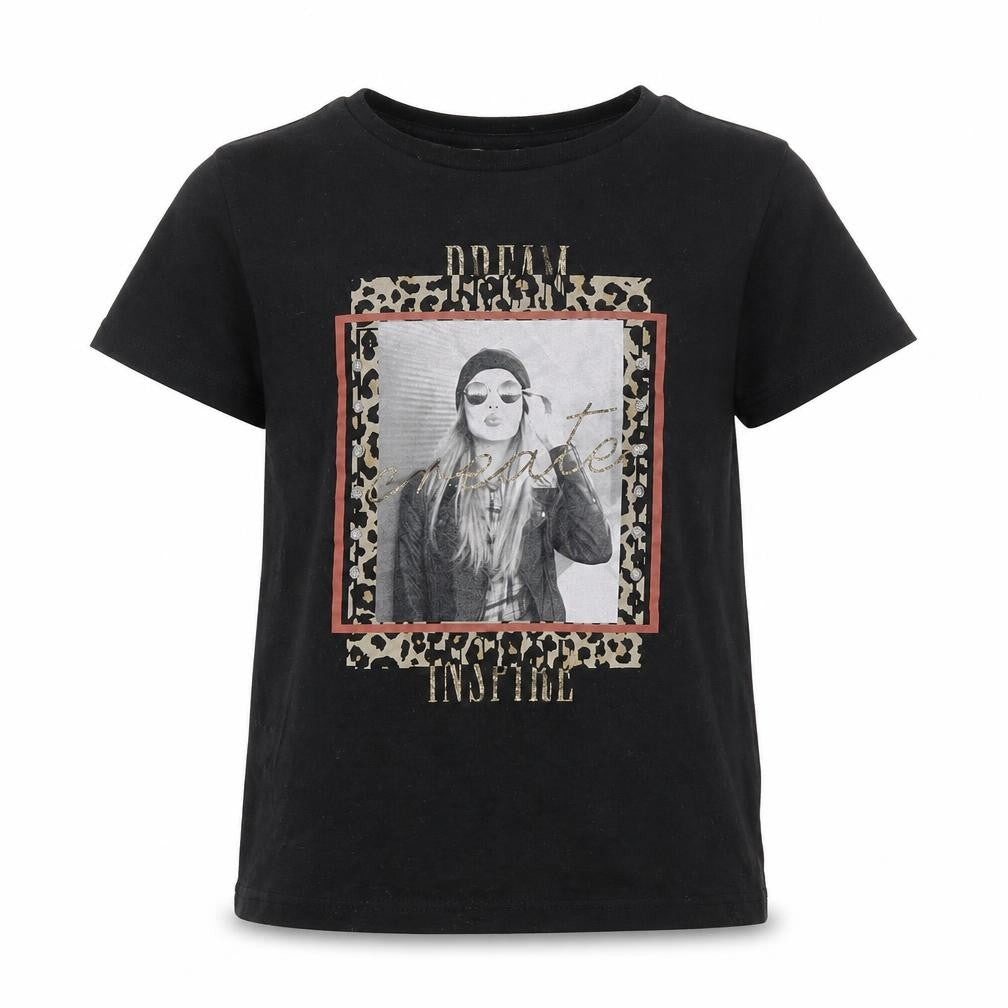MISS Girls Black   Basic T-Shirt Size 9-10 Years