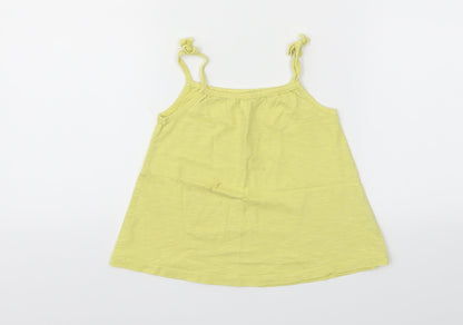 Additional front view of George girls’ yellow basic t-shirt, size 3-4, years