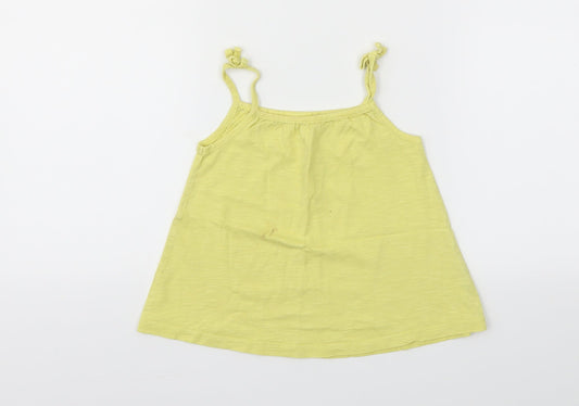 George Girls Yellow   Basic T-Shirt Size 3-4 Years