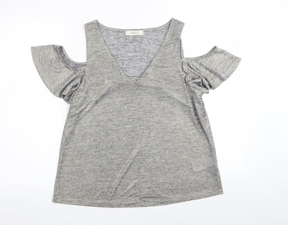 Oasis Womens Grey   Basic T-Shirt Size L