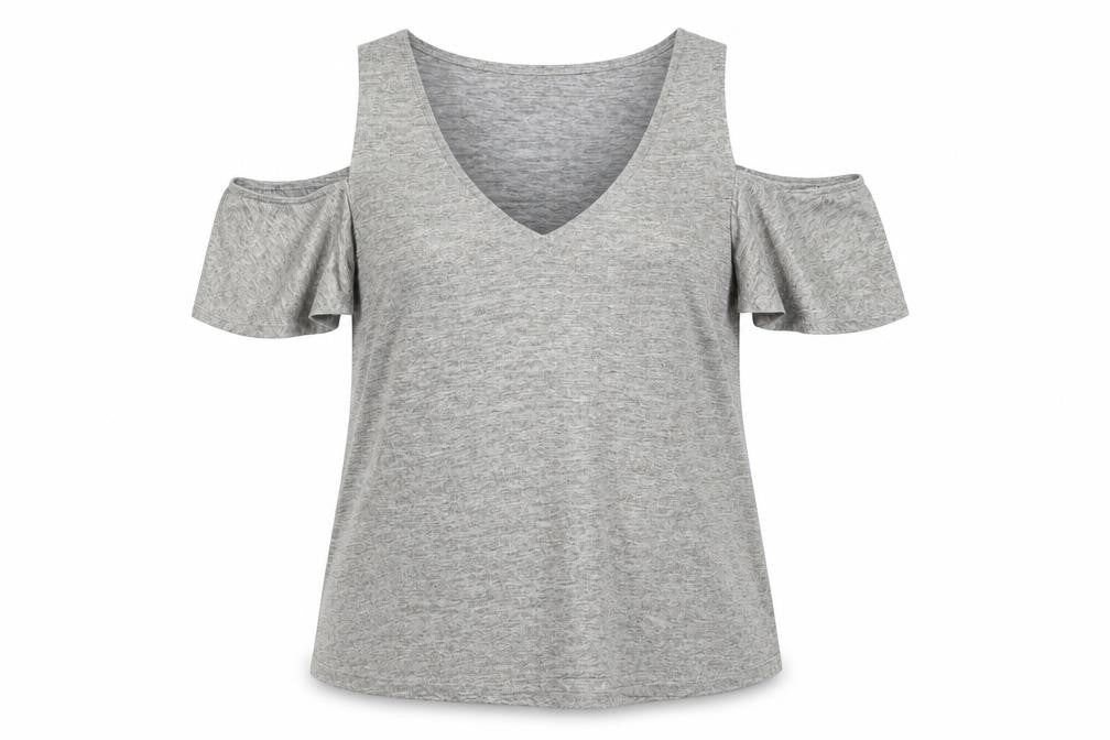 Oasis Womens Grey   Basic T-Shirt Size L